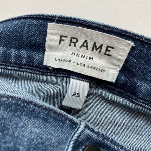 Frame Denim • Le High Skinny Jeans Magellan Destroyed Details - Picture 6 of 8